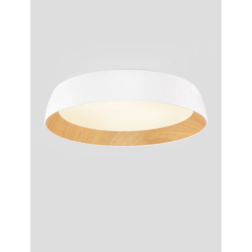 Nova Luce SIGI Inbouw plafondlamp zandwit, hout, Triac dimbaar, LED 50W 4201lm 3000K