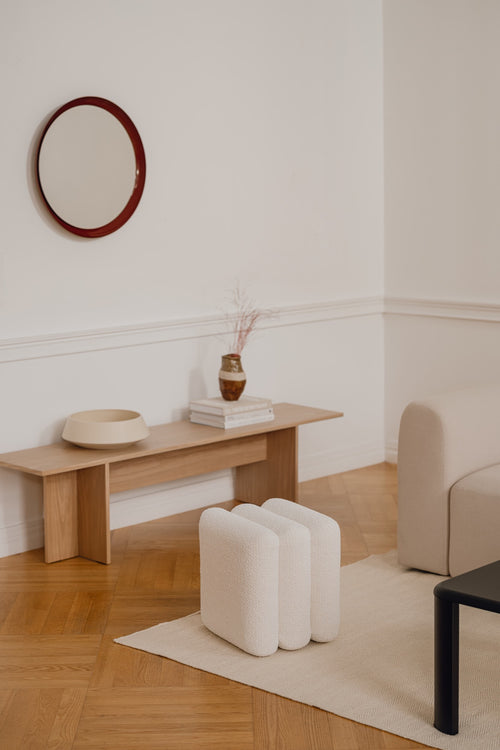 noo.ma ALLO Wandspiegel - Auburn Red - vtwonen shop