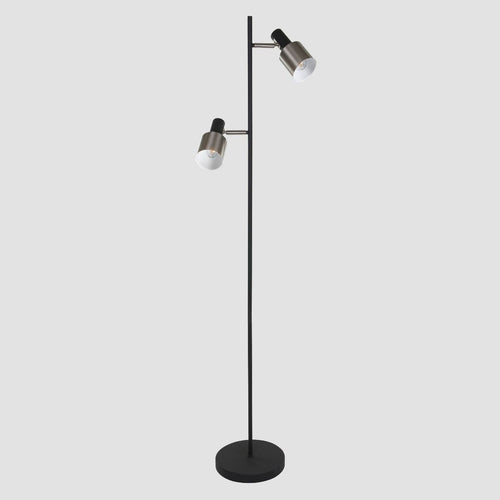 Anne Light & home vloerlamp fjorgard - 2 lichts - 25x 155 cm - zwart