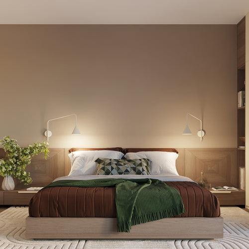 Sollux Lighting Wandlamp NOX 1 beige met schakelaar - 14x61x30cm