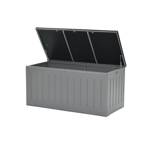 Primo kussenbox - kunststof - 830L - 160x78 cm - donkergrijs - zwart