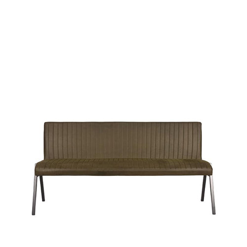 LABEL51 Eetkamerbank Matz - Groen Microfiber - 175x62x86cm