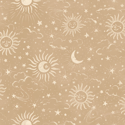 ESTAhome behang sterrenhemel beige - 50 x 900 cm - 132081