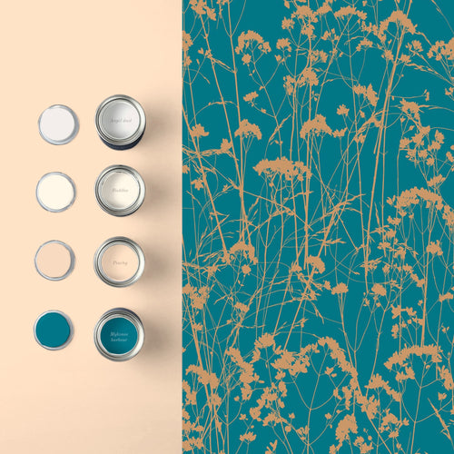 Graham & Brown Vliesbehang - Grace Teal - 10mx53cm - vtwonen shop