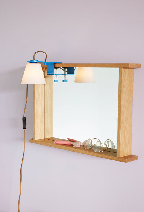 Hübsch wandlamp Lure - glas/ijzer - 23x11xh11cm, g9