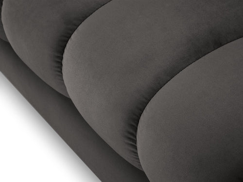 Cosmopolitan Design linker meridiaan Bali flueel, donkergrijs - 185x102x75cm