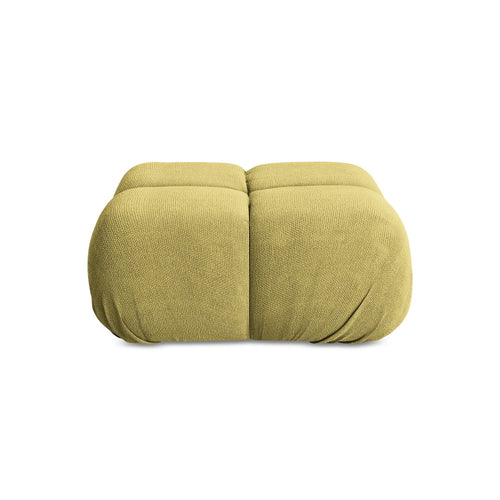 LaMiaSofa Poef Sanremo - chenille stof - limoengroen - 95x95x41