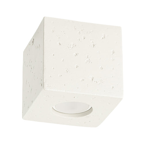 Sollux Lighting Plafondlamp QUAD beton beige - 10x10x10cm