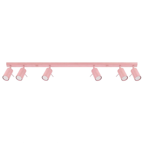 Sollux Lighting Plafondlamp RING 6L roze - 118x6x16cm