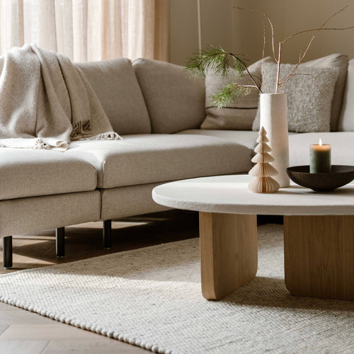 Mrcarpet wollen vloerkleed Gotland - beige - 240x340cm