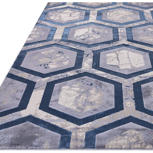 Vloerkleed Easy Living Aurora Hexagon Rug AU19 120x170 cm - vtwonen shop