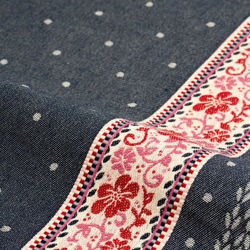 Luxe Keukendoek en Theedoek Harmony Donkerblauw - Bunzlau Castle - 100% biologisch GOTS katoen - vtwonen shop