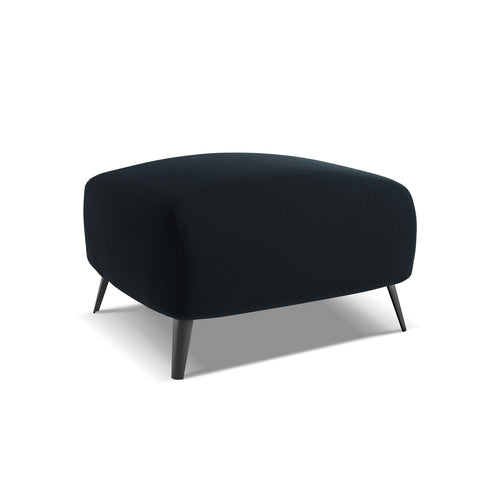 LaMiaSofa Poef Genova - velours - koningsblauw - 65x65x44