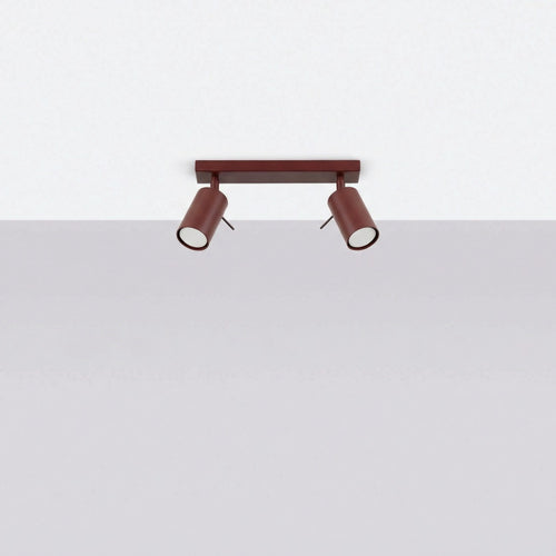 Sollux Lighting Plafondlamp RING 2 bordeaux - 30x6x16cm