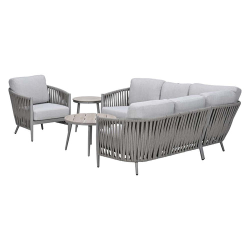 Garden Impressions Loungeset Devin hoek 6-delig - Lucas loungetafels