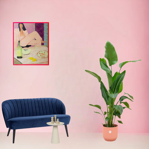 Trendyplants - Strelitzia Nicolai inclusief elho Vibes Fold Round roze - 160 cm - Ø30cm - vtwonen shop