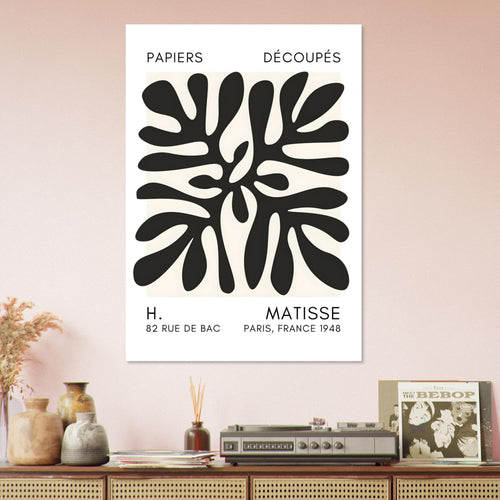 Artfulprints  Matisse - Deep ocean black   poster 30x40 cm - vtwonen shop
