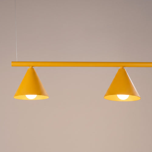 Sollux Lighting Kroonluchter NOX 4L geel - 122x14x215cm