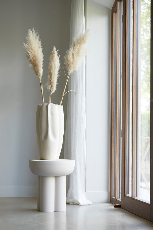 Light & Living vaas SANGULI - 28x27.5x56cm - wit - vtwonen shop