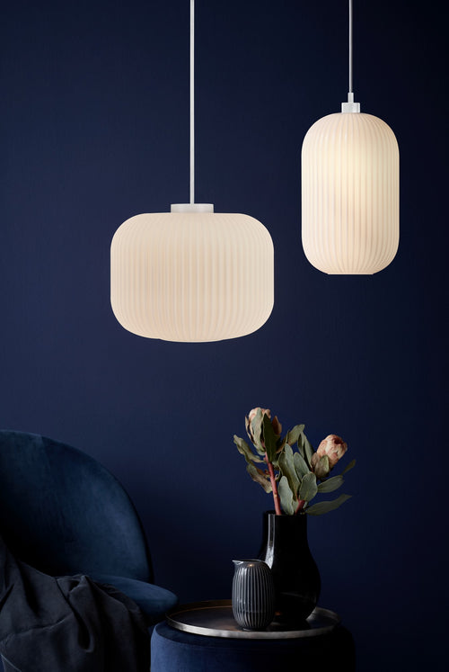 Nordlux Milford Hanglamp - Ø20cm - E27 - Wit