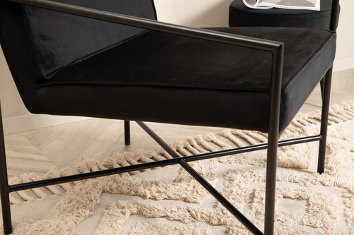 Rebellenclub Fauteuil Estiva - Zwart Fluweel - vtwonen shop