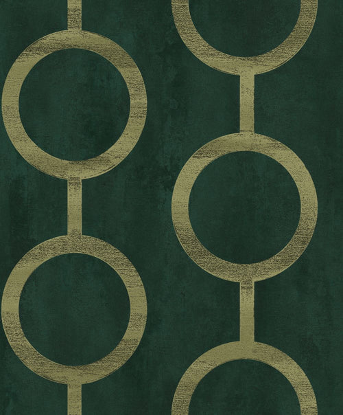 Masureel behang grafisch motief groen - 53 cm x 10.05 m - 630729 - vtwonen shop