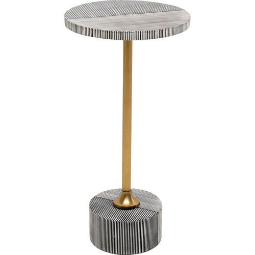 Kare Design Bijzettafel Domero Double Ø25cm zwart en wit