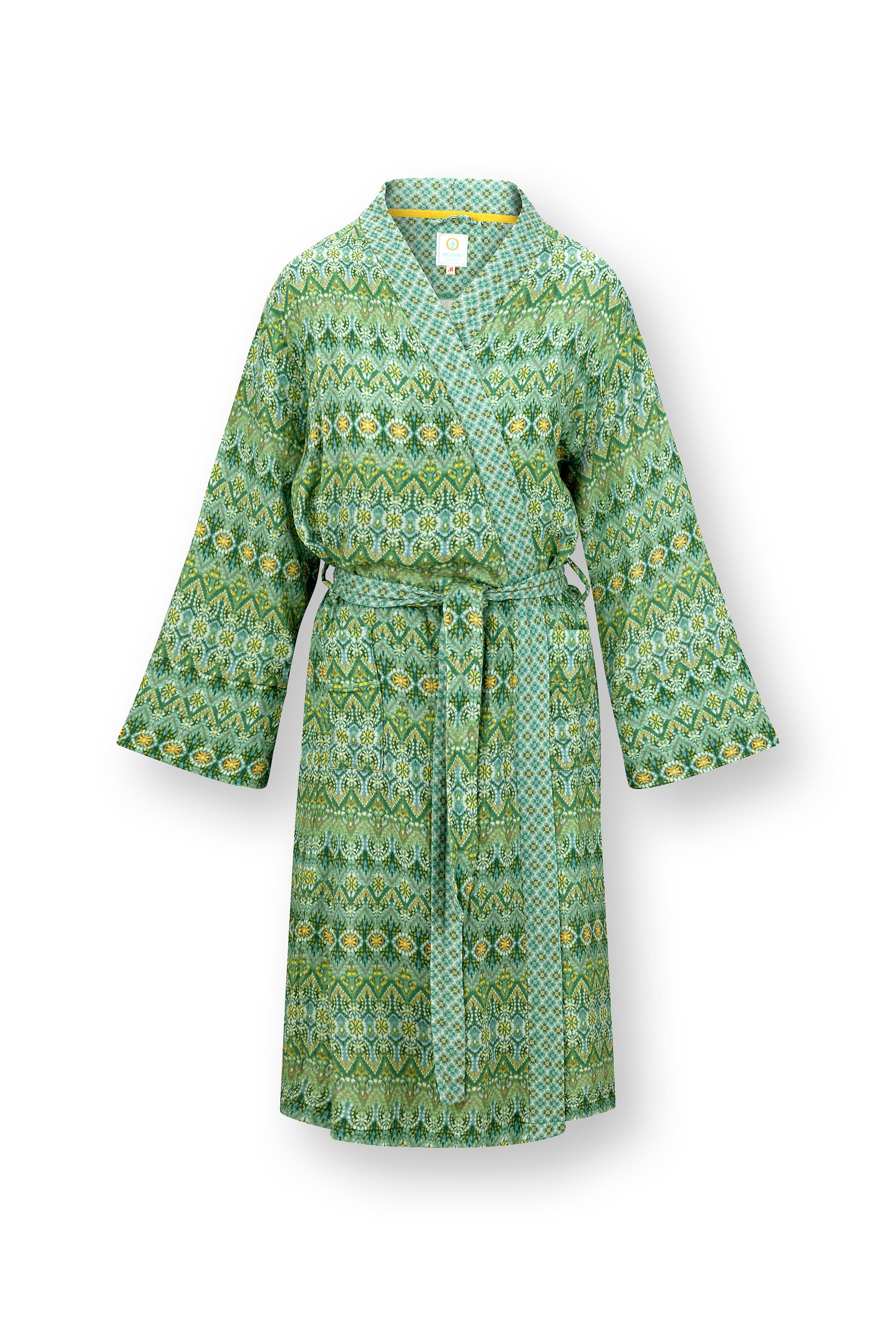 Pip Studio - Naomi Kimono - Dames - Ashanti - Groen - XS – vtwonen