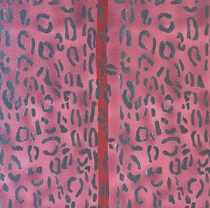 Catchii Behang Leopard print aubergine