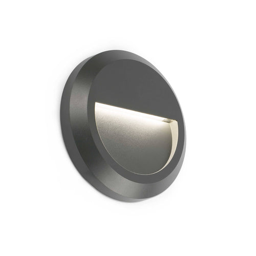 Faro Grant-R - LED Wandlamp Buiten Donkergrijs IP65