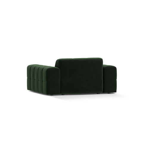 Cosmopolitan Design - Fauteuil Chicago flueel flessengroen - 102x132x78cm