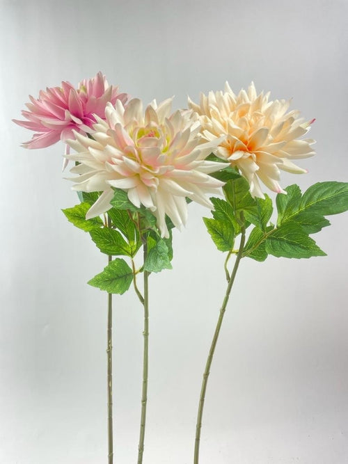 My Flowers.shop Gemengde kleuren dahlia zijden bloem | Lengte 67 centimeter | Per stuk - vtwonen shop