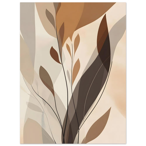 Artfulprints  Boho – Delicate leaves   poster 30x40 cm - vtwonen shop