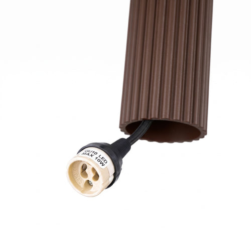 Sollux Lighting Hanglamp KARBON 1 bruin - 8x8x118cm