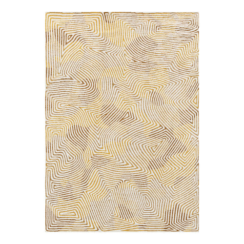 Louis De Poortere vloerkleed Yellow Hippy - geel - 240x340cm - vtwonen shop