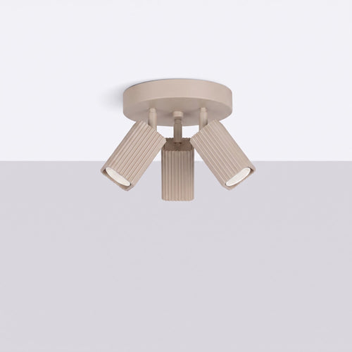 Sollux Lighting Plafondlamp RAYO 3P taupe - 20x20x18cm