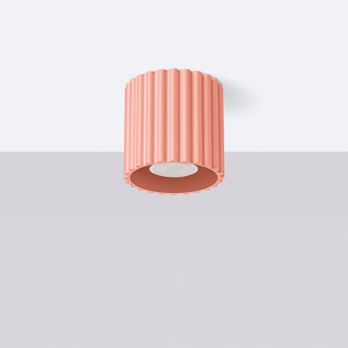 Sollux Lighting Plafondlamp AURA 1 perzik GU10 - 10x10x10cm