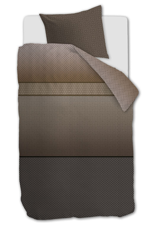 Beddinghouse Dekbedovertrek Carter - 140 x 200/220 cm - Bruin