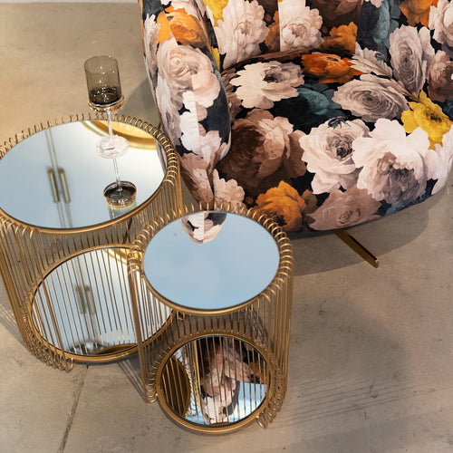 Kare Design Bijzettafel Wire Double messing (2/Set) - vtwonen shop