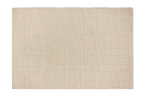 noo.ma handgeweven vloerkleed Natural Beige - Nieuw-Zeelandse wol, laagpolig, rechthoekig