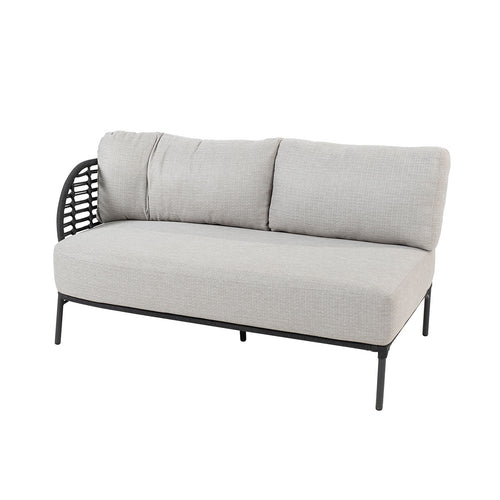 4 Seasons Outdoor loungeset Fabrice - Yoga - antraciet tafel 120x75 cm