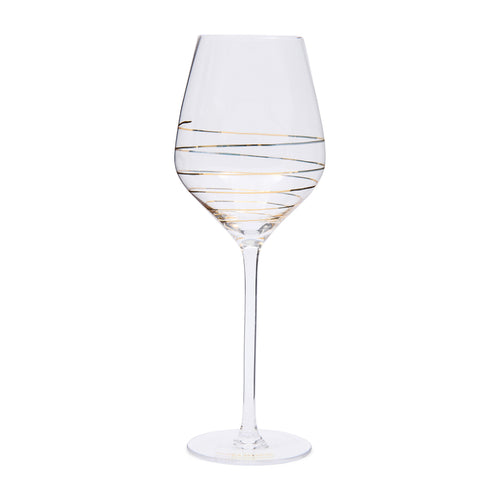 Rivièra Maison Elegant Swirl Wine Glass - Glas - Transparant - vtwonen shop