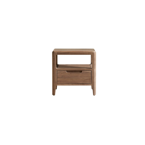 Tikamoon Nachtkastje van massief notenhout met 1 lade - Bruin - vtwonen shop