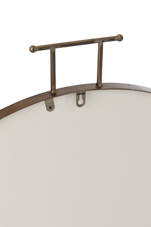 J-Line spiegel Anto - glas - goud - large - Ø 85 cm