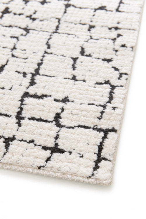 AFK Living vloerkleed Obsidian - reliëfeffect - zwart - 200 x 290 cm - vtwonen shop