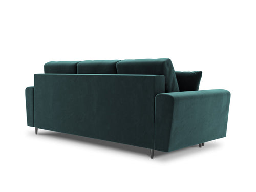 Cosmopolitan Design Slaapbank met opbergdoos Kyoto 3-zits, flueel, olie - 100x235x88cm