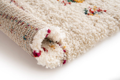 AFK Living vloerkleed Folklore - shaggy - beige - 120 x 170 cm