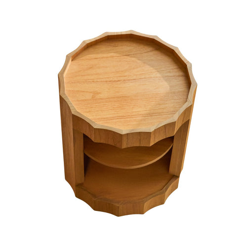 Tikamoon Nachtkastje van massief mindihout - Naturel