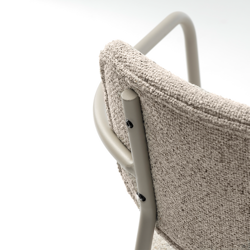 Olivine Chase Metalen Eetkamerstoel Lichtgrijs Gemêleerd - vtwonen shop