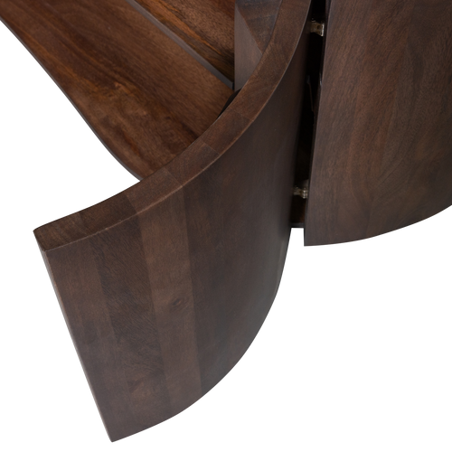 WOOOD dressoir 4-deurs Sense - Mango - Walnoot - 50x160x46 - vtwonen shop